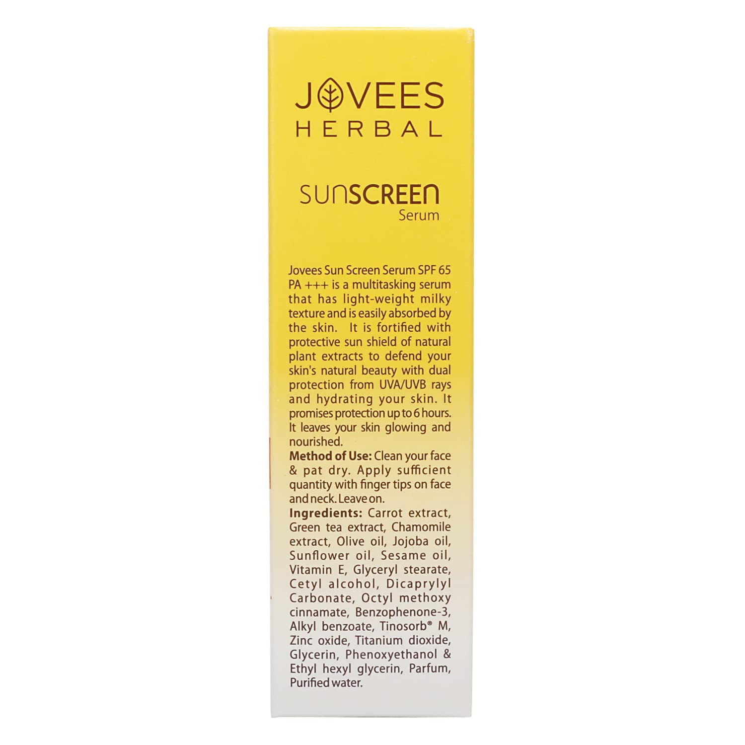 Jovees Sunscreen Face Serum SPF 65 PA+++