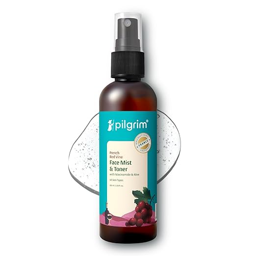 Pilgrim Red Vine Face Mist and Toner with Niacinamide & Aloe