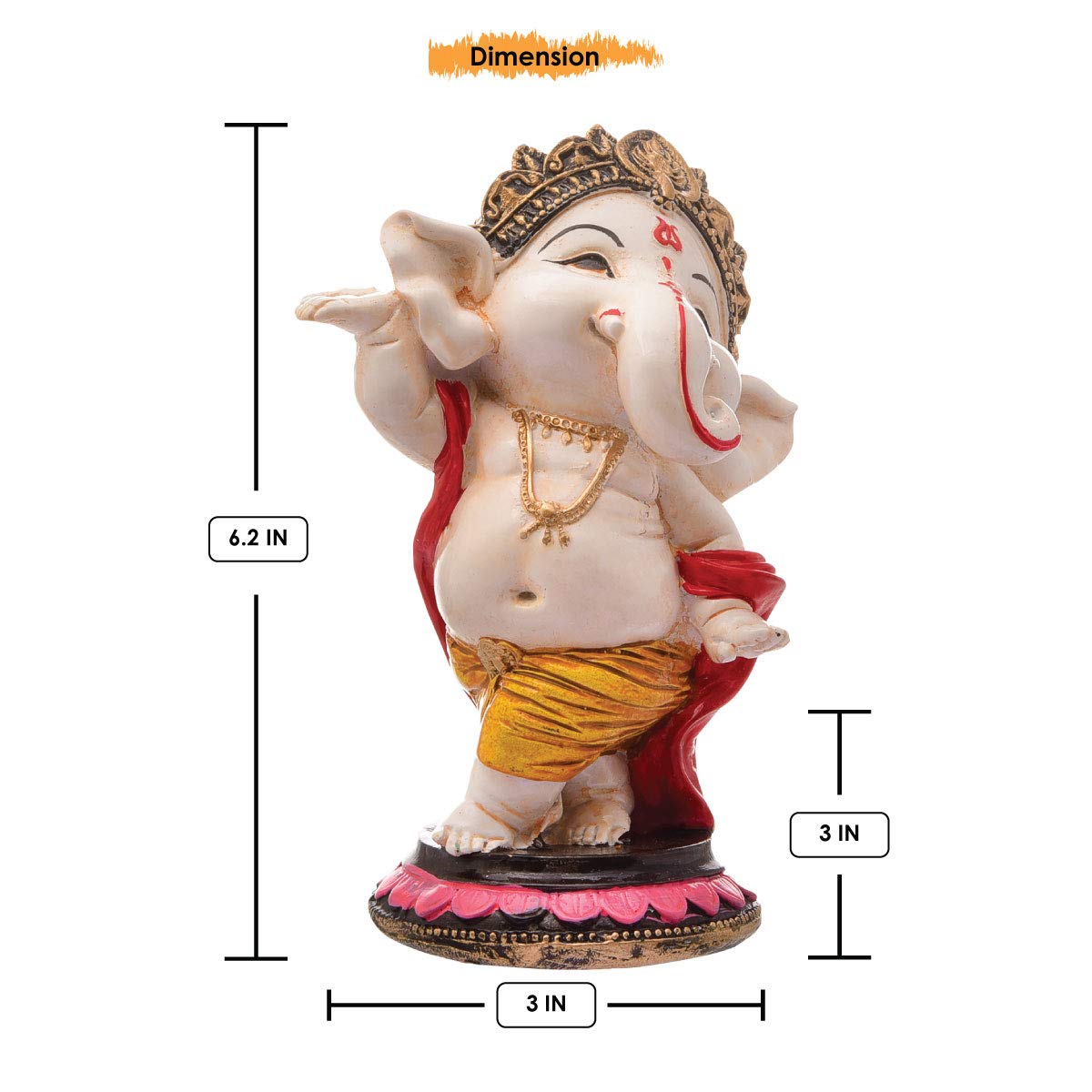 KARIGAARI Ideas Hand Crafted Karigaari India Handcrafted Polyresin Eco Friendly Lord Ganesha
