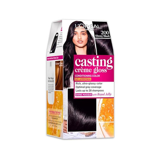 L'Oreal Paris Casting Creme Gloss Conditioning Hair Color - Ebony Black