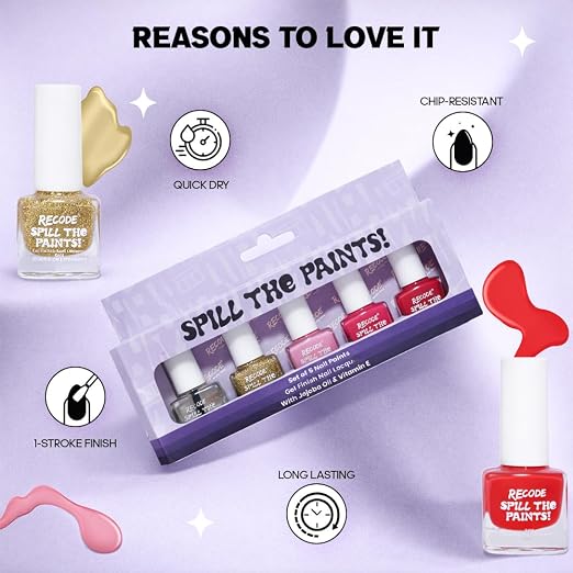 Recode-Purple-Spill-The-Paints-Nail-Paint-Set-Of-5