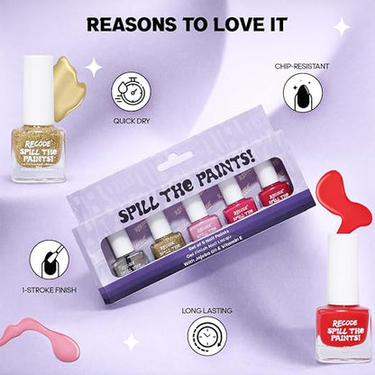 Recode-Purple-Spill-The-Paints-Nail-Paint-Set-Of-5