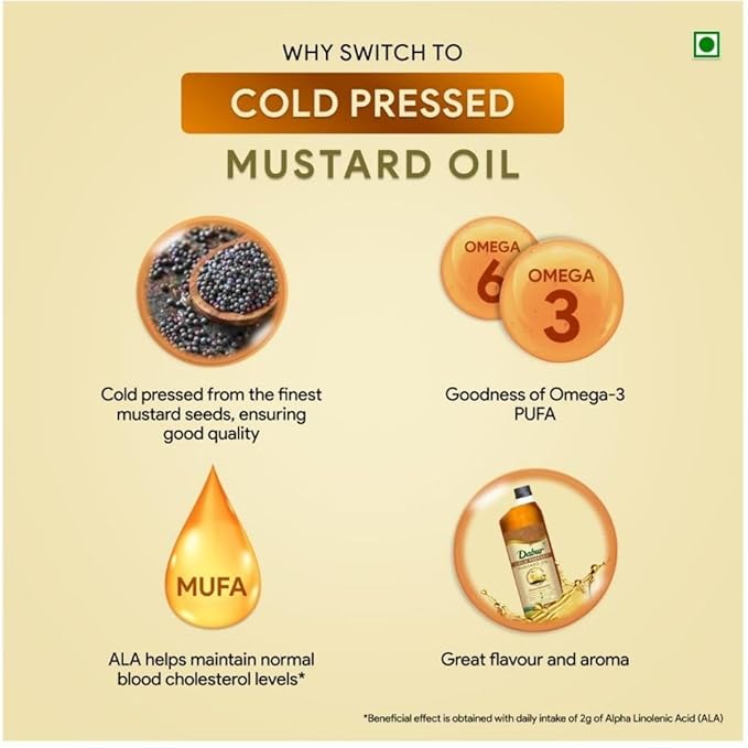 Dabur Cold Pressed Mustard Oil