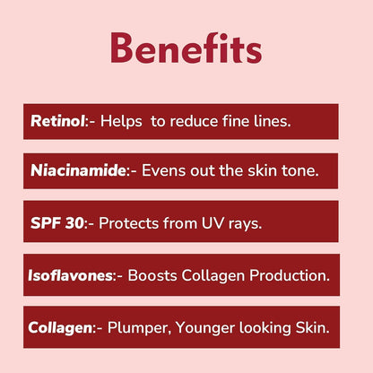 Dermistry 1% Retinol 2% Hyaluronic Acid Face Serum for Skin Care