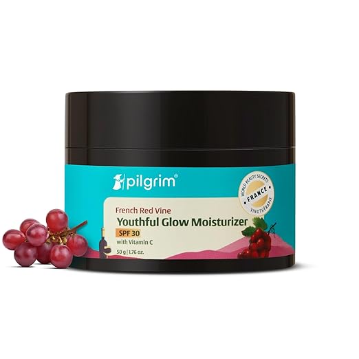 Pilgrim French Red Vine Face Cream with SPF 30 Sunscreen