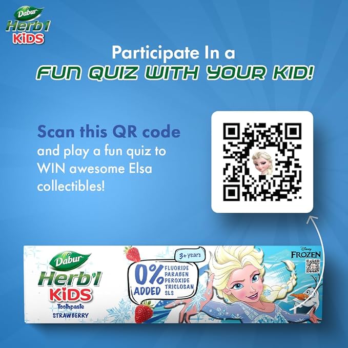 Dabur Herb'l Kids Elsa Frozen Toothpaste - PUSHMYCART