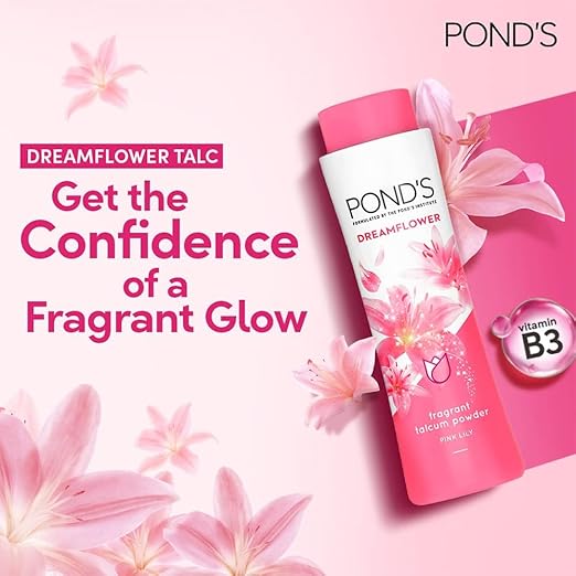 Ponds Dreamflower Fragrant Talc Powder with Vitamin B3