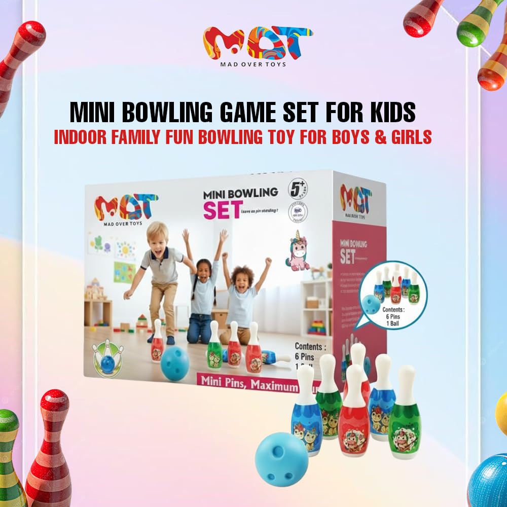 Mad Over Toys Mini Bowling Game Set