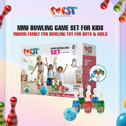 Mad Over Toys Mini Bowling Game Set