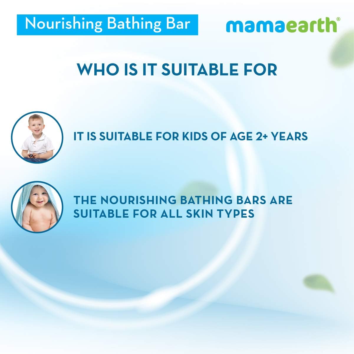 Mamaearth Fruit based Nourishing Clear Bathing Bar Baby Antibacterial Soap - PUSHMYCART