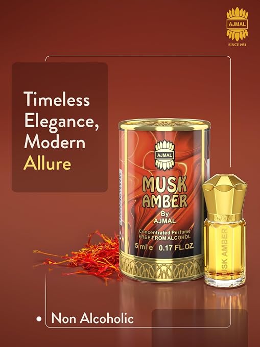 Ajmal-Musk-Amber-Attar-5ml-Woody-&-Spicy-Perfume-for-Men