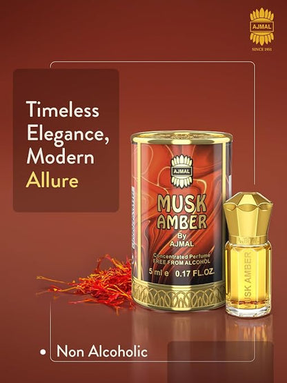 Ajmal-Musk-Amber-Attar-5ml-Woody-&-Spicy-Perfume-for-Men