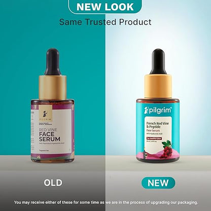 Pilgrim French Red Vine Face Serum with Peptides & Hyaluronic Acid