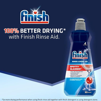 Finish Dishwasher Rinse Aid Liquid, Shine & Dry