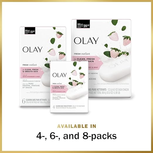 Olay Fresh Outlast Cooling White Strawberry and Mint Beauty Bar