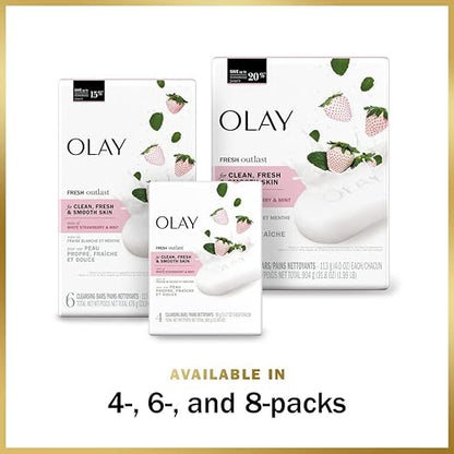 Olay Fresh Outlast Cooling White Strawberry and Mint Beauty Bar