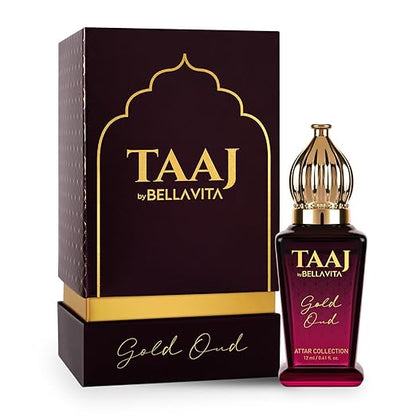 Bella Vita Luxury TAAJ Gold Oud Attar with Caramel