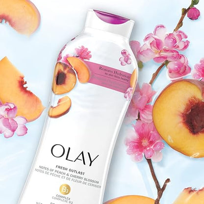 Olay Fresh Outlast Body Wash Peach & Cherry Blossom