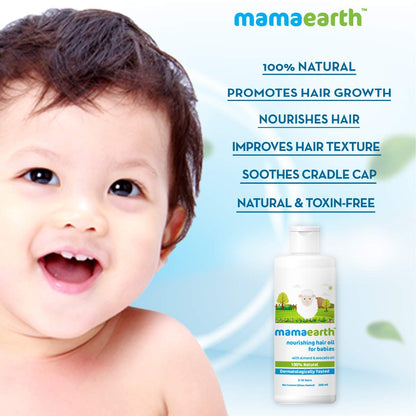 Mamaearth Daily Moisturizing Lotion & Mamaearth Nourishing Baby Hair Oil - PUSHMYCART