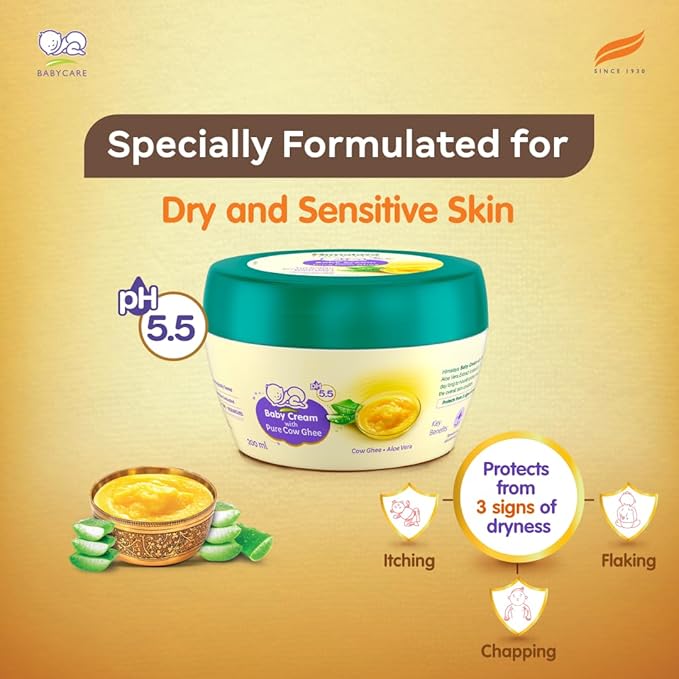 Himalaya Baby Cream with Pure Cow Ghee & pH5.5 - PUSHMYCART