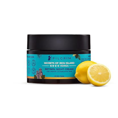 Pilgrim Rerinol Night Cream with Vitamin C & Hyaluronic Acid