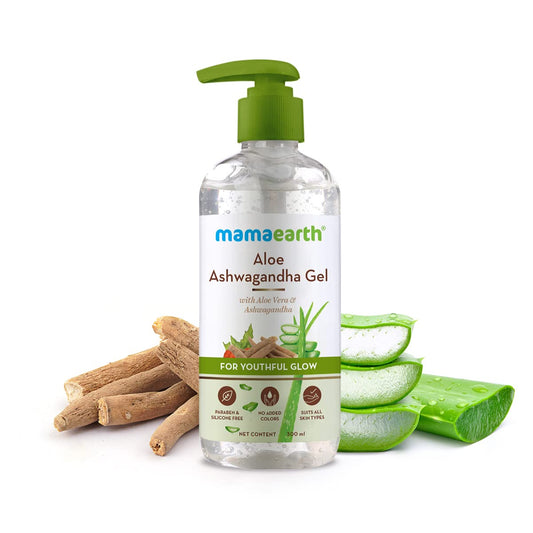 Mamaearth Aloe Ashwagandha Gel For Youthful Glow 300ml
