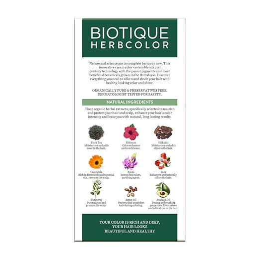 Biotique Herbcolor Conditioning Hair Colour l Ammonia Free Hair Color