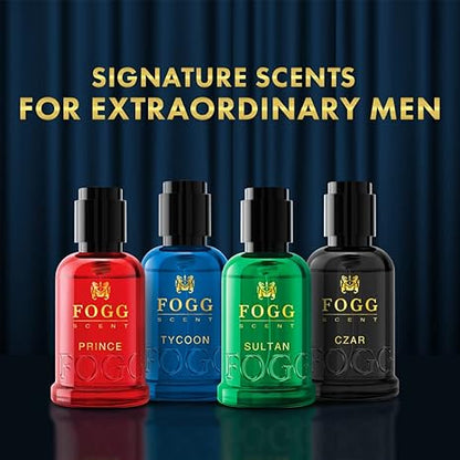 FOGG Men Spray Scent Tycoon Perfume, Long-Lasting, Fresh & Powerful Fragrance Spray