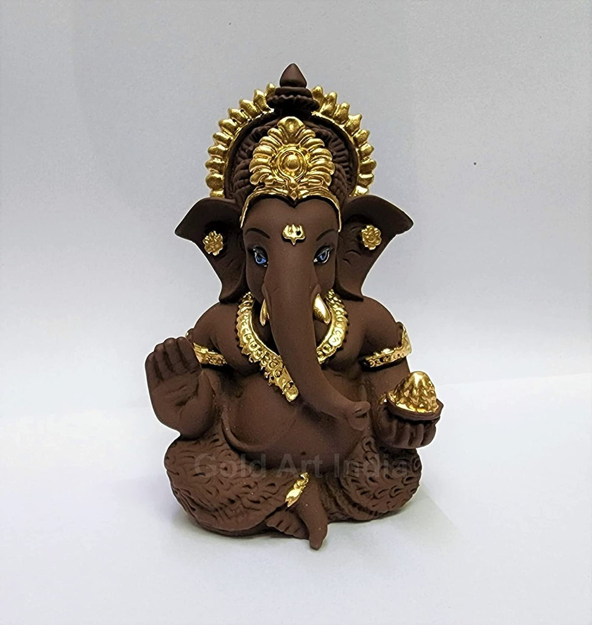 Gold Art India Brown Terracotta Idol for Ganesh Idol