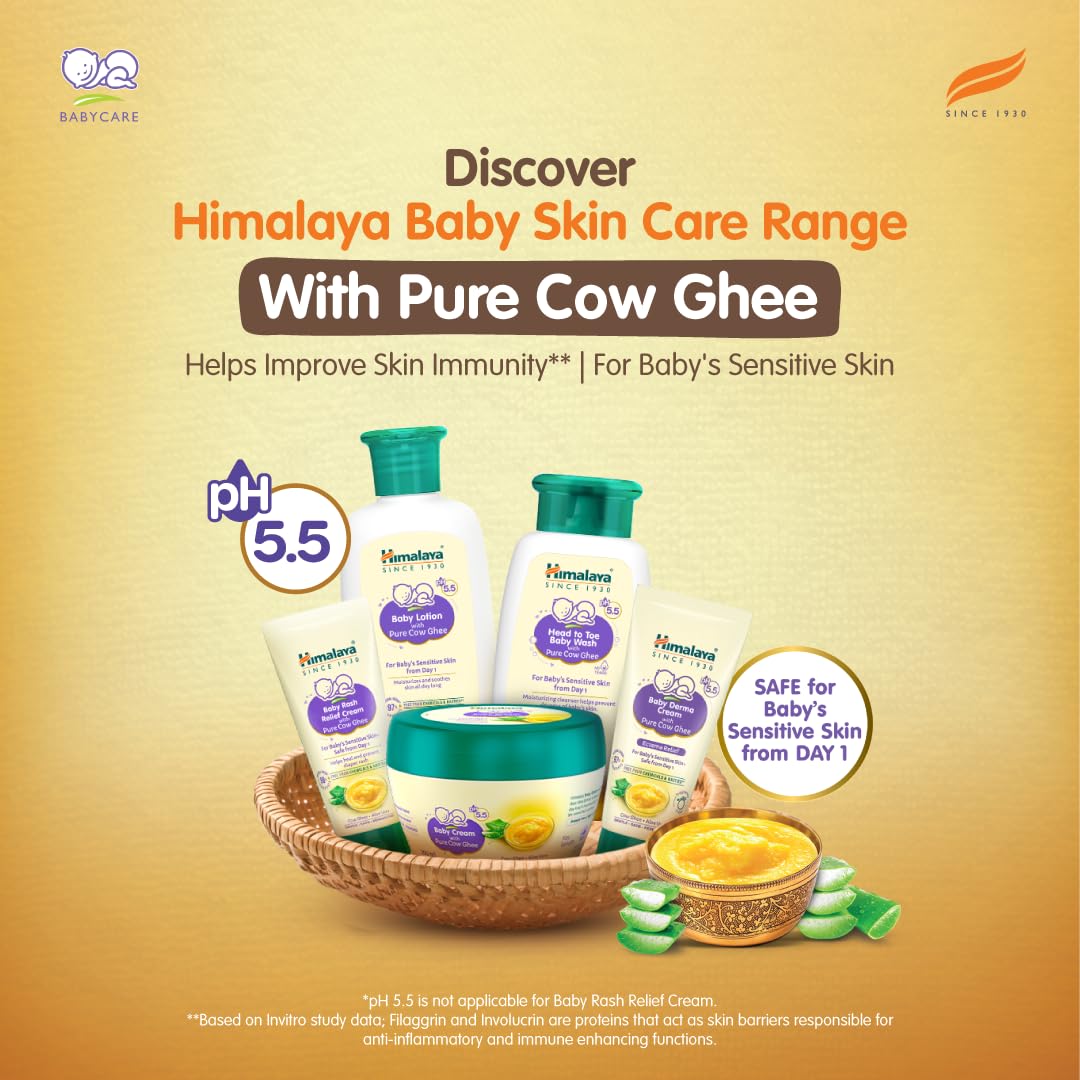 Himalaya Baby Cream with Pure Cow Ghee & pH5.5 - PUSHMYCART