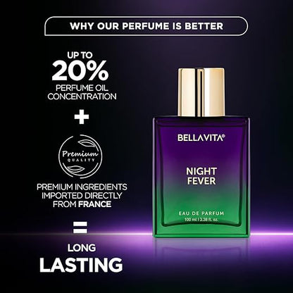 Bellavita Night Fever Eau De Parfum Perfume With Bergamot Mandarin