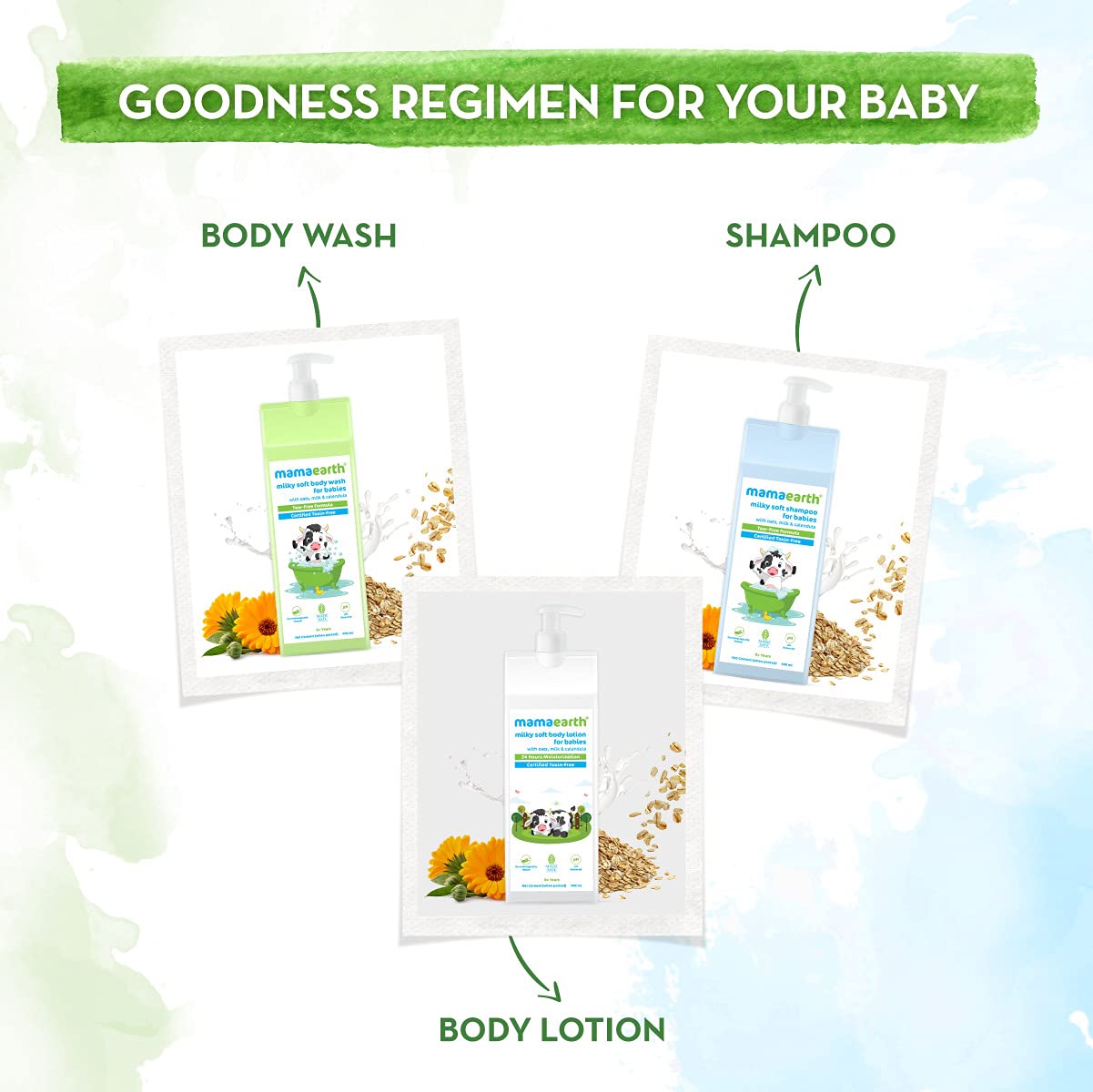 Mamaearth Milky Soft Shampoo with Oats, Milk and Calendula for Babies - PUSHMYCART
