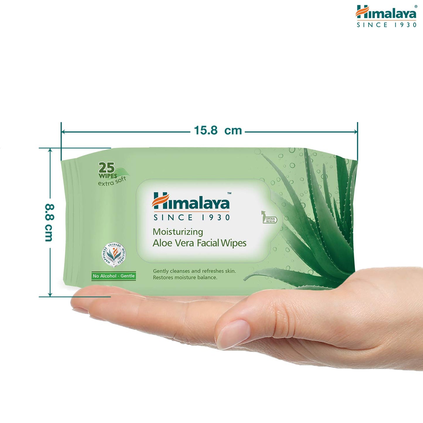 Himalaya Personal Care Moisturizing Aloe Vera Facial Wipes