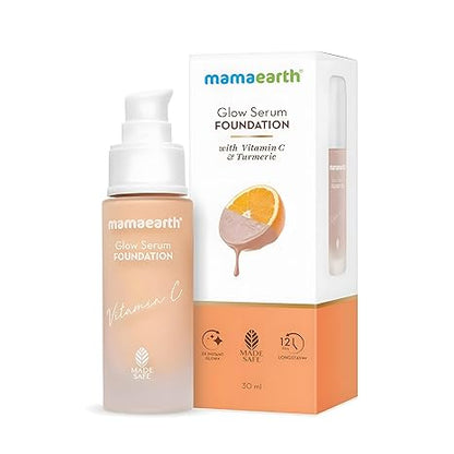 Mamaearth Glow Serum Foundation|Natural Glow