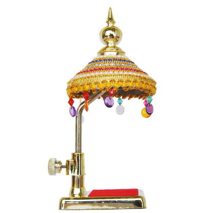 Acrylic with golden color plated Decorative Diamond Studded Umbrella