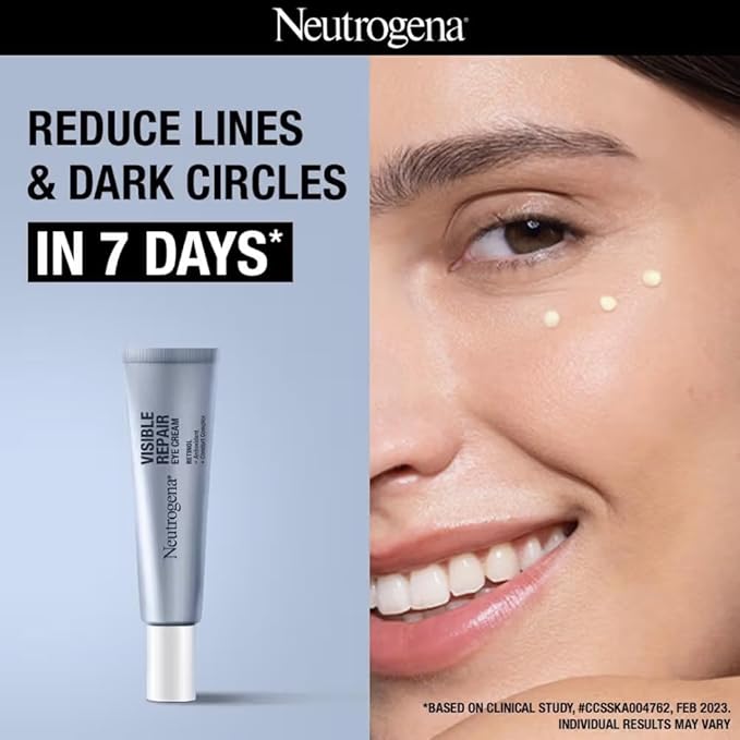 Neutrogena Visible Repair Retinol + Peptide Night Eye Cream - PUSHMYCART