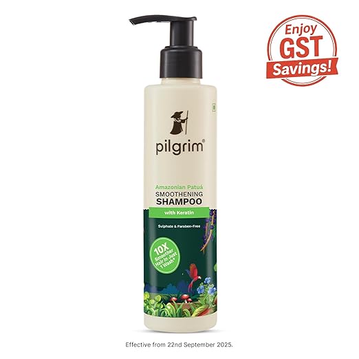 Pilgrim Patua & Keratin Hair SMOOTHENING SHAMPOO for Dry & Frizzy hair