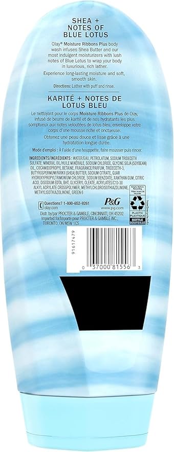Olay Moisture Ribbons Plus Shea Butter & Blue Lotus Body Wash