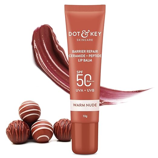 Dot & Key Barrier Repair Ceramide + Peptide Lip Balm Spf 50 Pa+++ Warm Nude