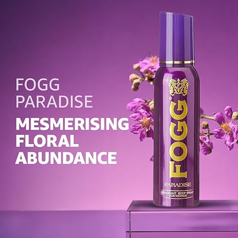 Fogg Paradise No Gas Deodorant for Women, Long-Lasting Perfume Body Spray