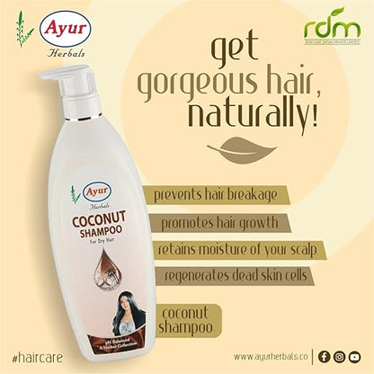 Ayur Herbals Coconut Shampoo For Dry Hair 