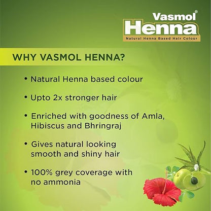 Vasmol Natural Henna Based Hair Colour