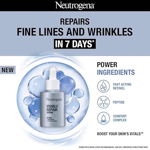 Neutrogena Visible Repair Retinol Serum - PUSHMYCART