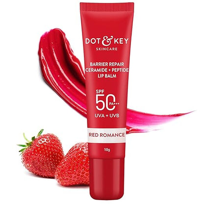 Dot & Key Barrier Repair Ceramide + Peptide Lip Balm Spf 50 Pa+++ Red Romance