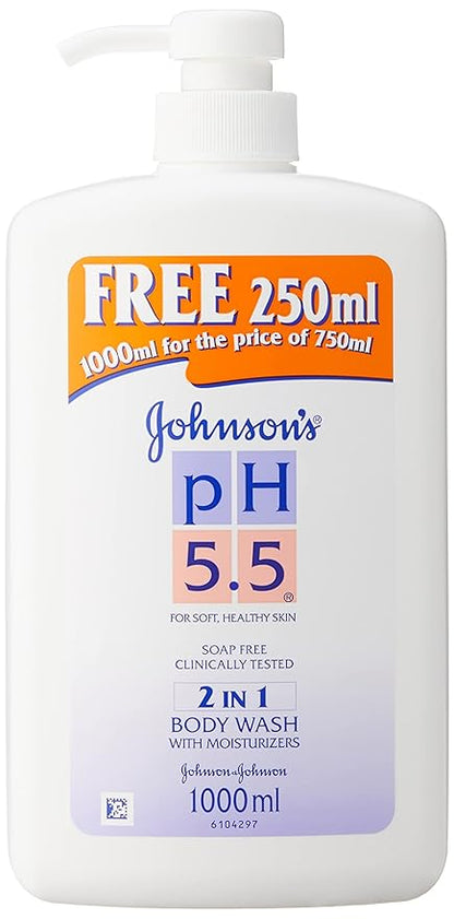 Johnson & Johnson Ph 5.5 2 In 1 Body Wash With Moisturizers