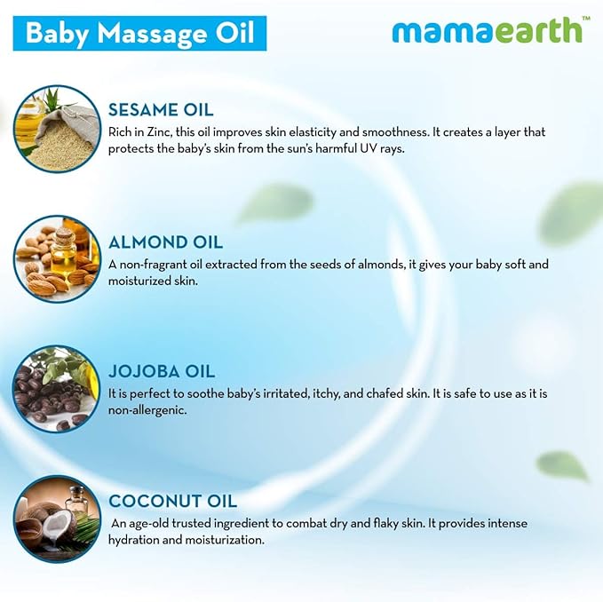 Mamaearth Soothing Massage Oil for Babies - PUSHMYCART