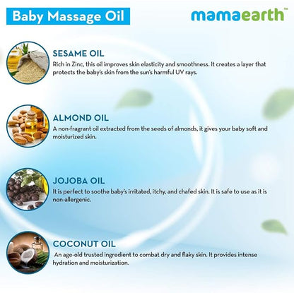 Mamaearth Soothing Massage Oil for Babies - PUSHMYCART