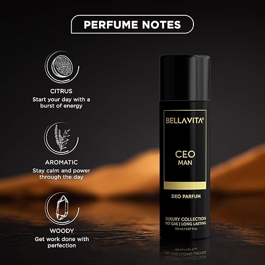 Bella Vita Luxury CEO MAN Body Parfum No Gas Deodorant