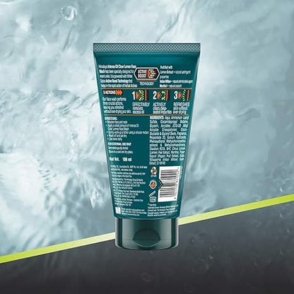 Himalaya Men Intense Oil Clear Lemon Face Wash - PUSHMYCART