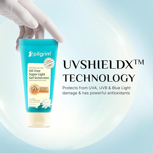 Pilgrim 5% Niacinamide Oil-Free Super Light Gel Sunscreen SPF 50 PA++++